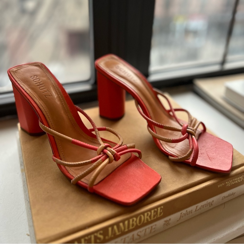 Shuts colorblock heels